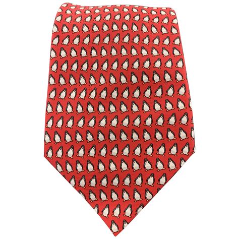 hermes tie penguin|Hermes silk ties.